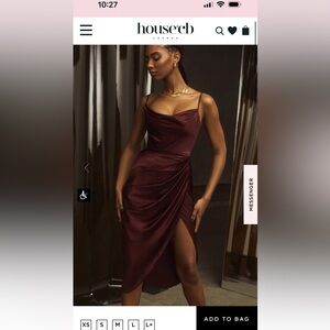 House of CB Reva Dress in Raisin